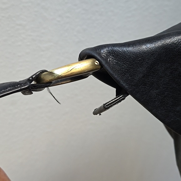 HOBO Elegant Black Leather Hobo Bag WITH TASSEL - Picture 8 of 16